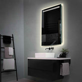 Espejo LED Vertical | Control por interruptor de pared | Luz blanca neutra - Reyze Seria Minimal Model 5